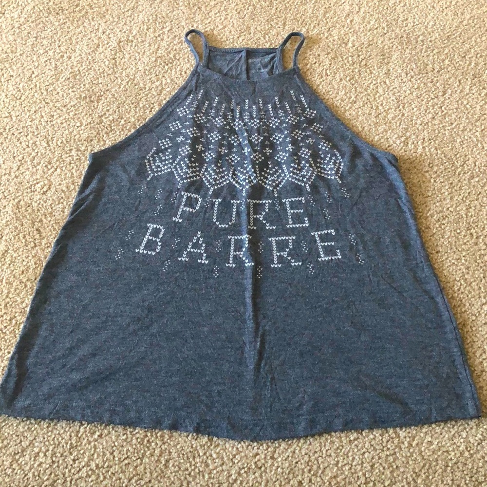 Pure Barre high neck holiday tank top